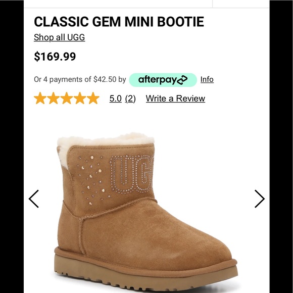 UGG Classic Gem mini ankle bootie boots - Picture 4 of 10